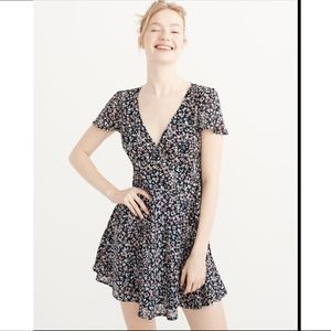 Floral Print Wrap Dress